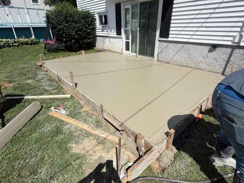 Decorative stamped concrete patio design options in Chester PA